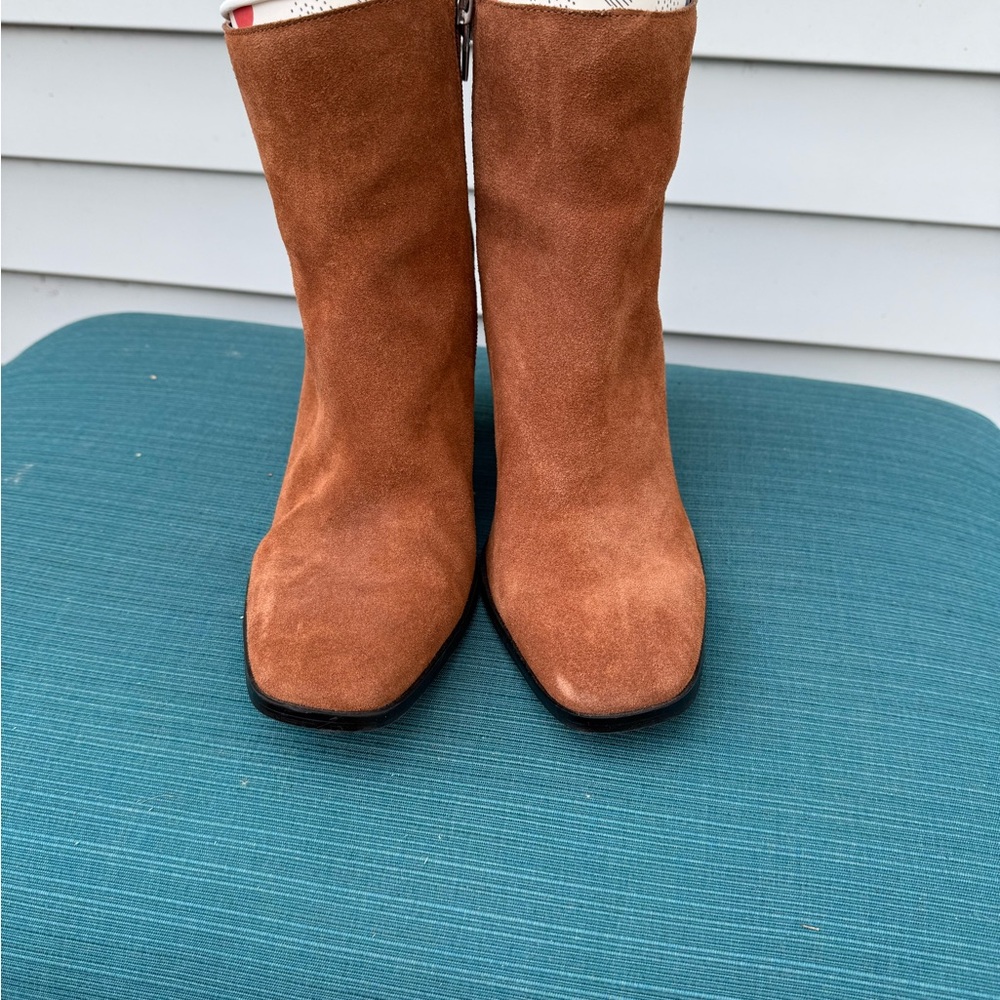Brown Suede Ankle Boots